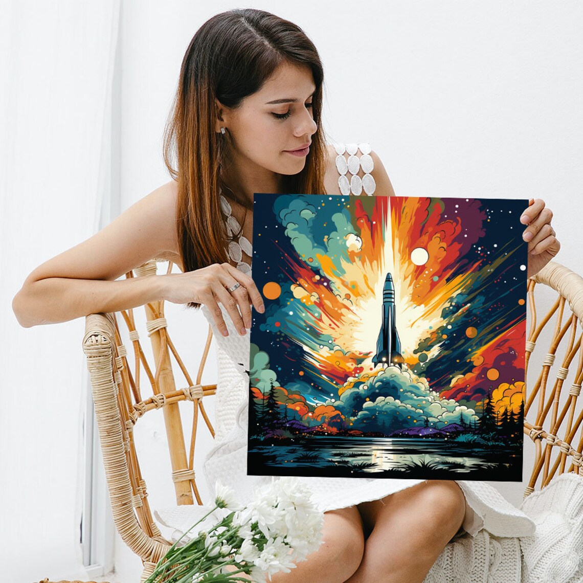 Space Shuttle Wall Art Print, Living Room Decor - Image 3