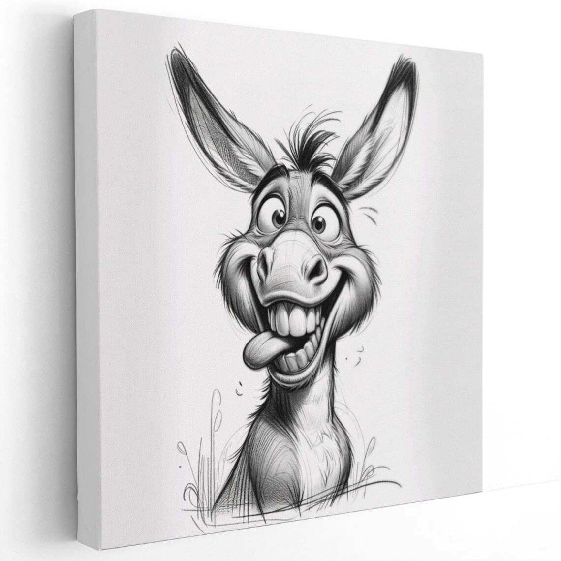 Funny Donkey Bathroom Wall Art Decor Poster Print - Image 4
