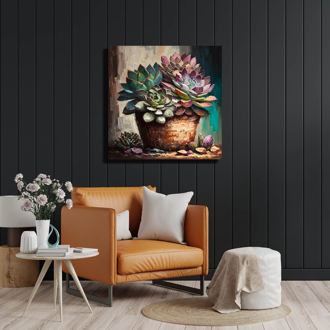 Watercolor Cactus Poster, Succulent Home Decor - Image 4