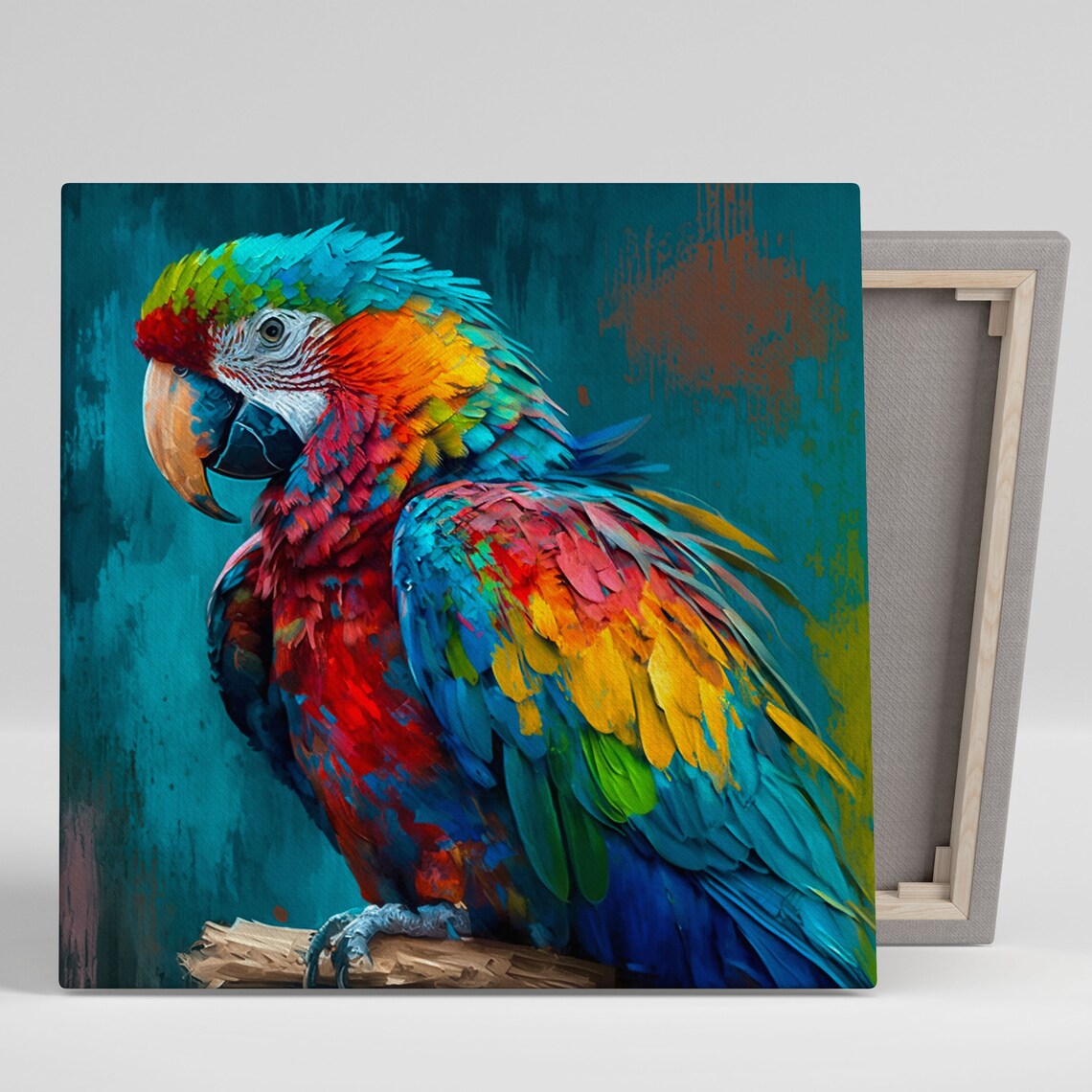 Parrot Art Poster, Living Room Wall Decor Gift