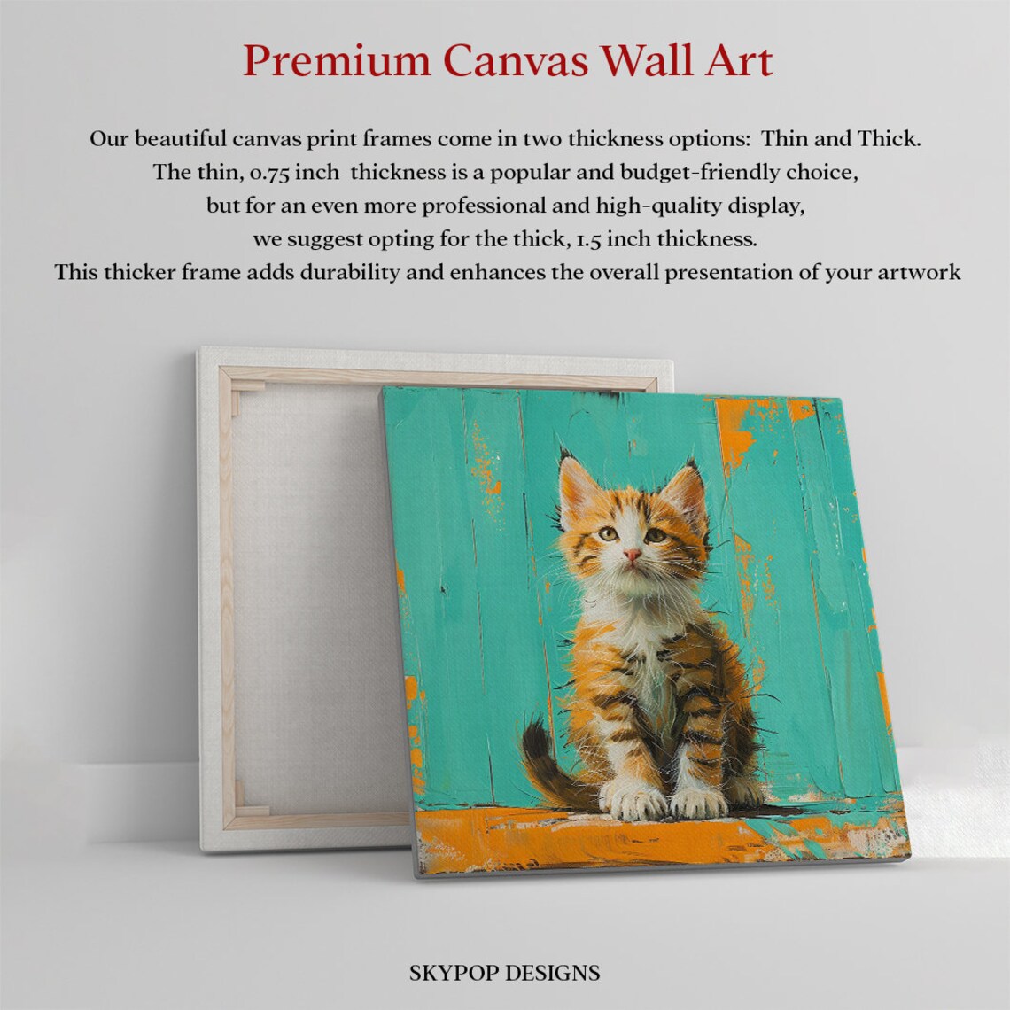 Curious Kitten Whimsical Decor Wall Art Print - Image 3
