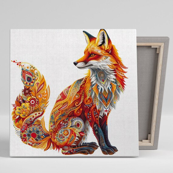 Fox Spirit Whimsical Animal Decor Wall Art Print