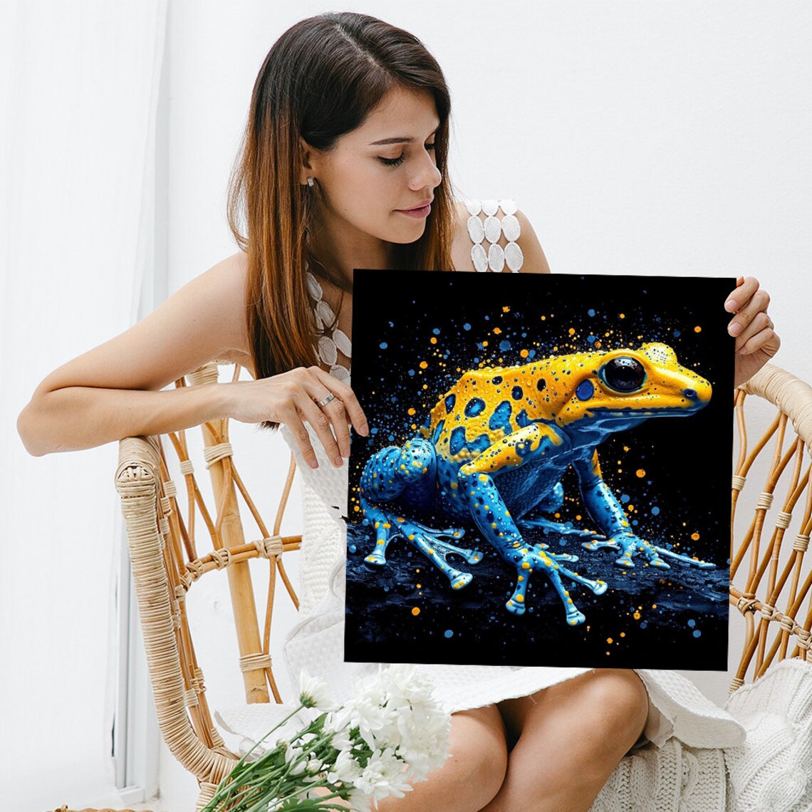 Poison Dart Frog Art Print, Modern Bohemian Decor - Image 3