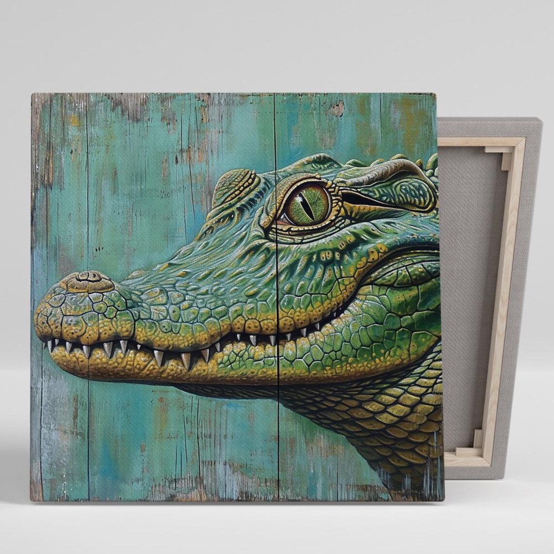 Crocodile Poster Art Print, Contemporary Room Decor