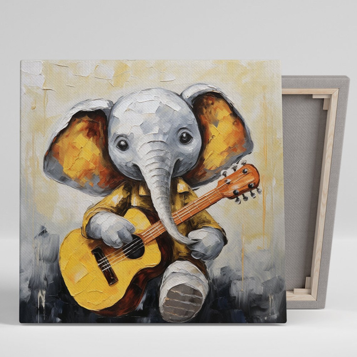 Whimsical Elephant Art Print for Nursery Decor
