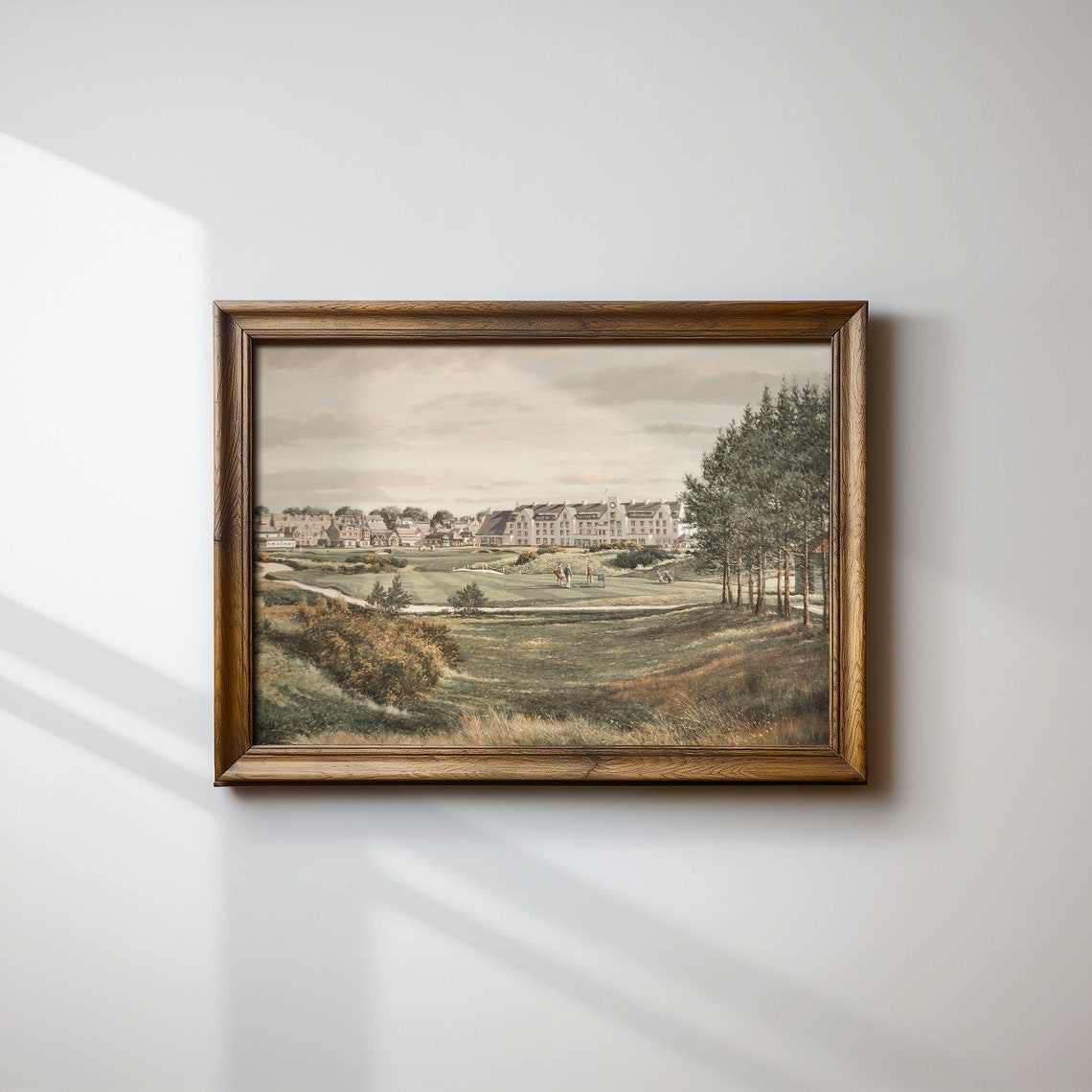 Vintage Golf Course Links Painting Clubhouse Landscape Golf Poster - Image 3