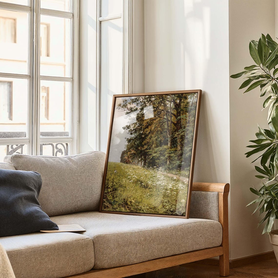 Forest Trail Vintage Landscape Art Antique Meadow Countryside Home Decor Vivid Art Print Vs 334 - Image 2