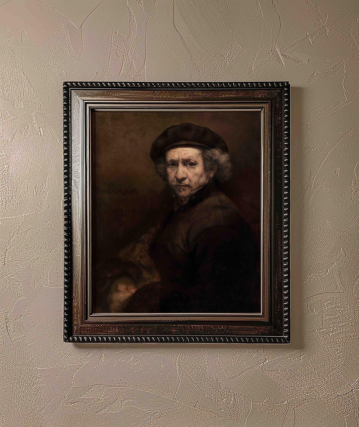 Vintage Baroque Self Portrait, Rembrandt Art Print - Image 3