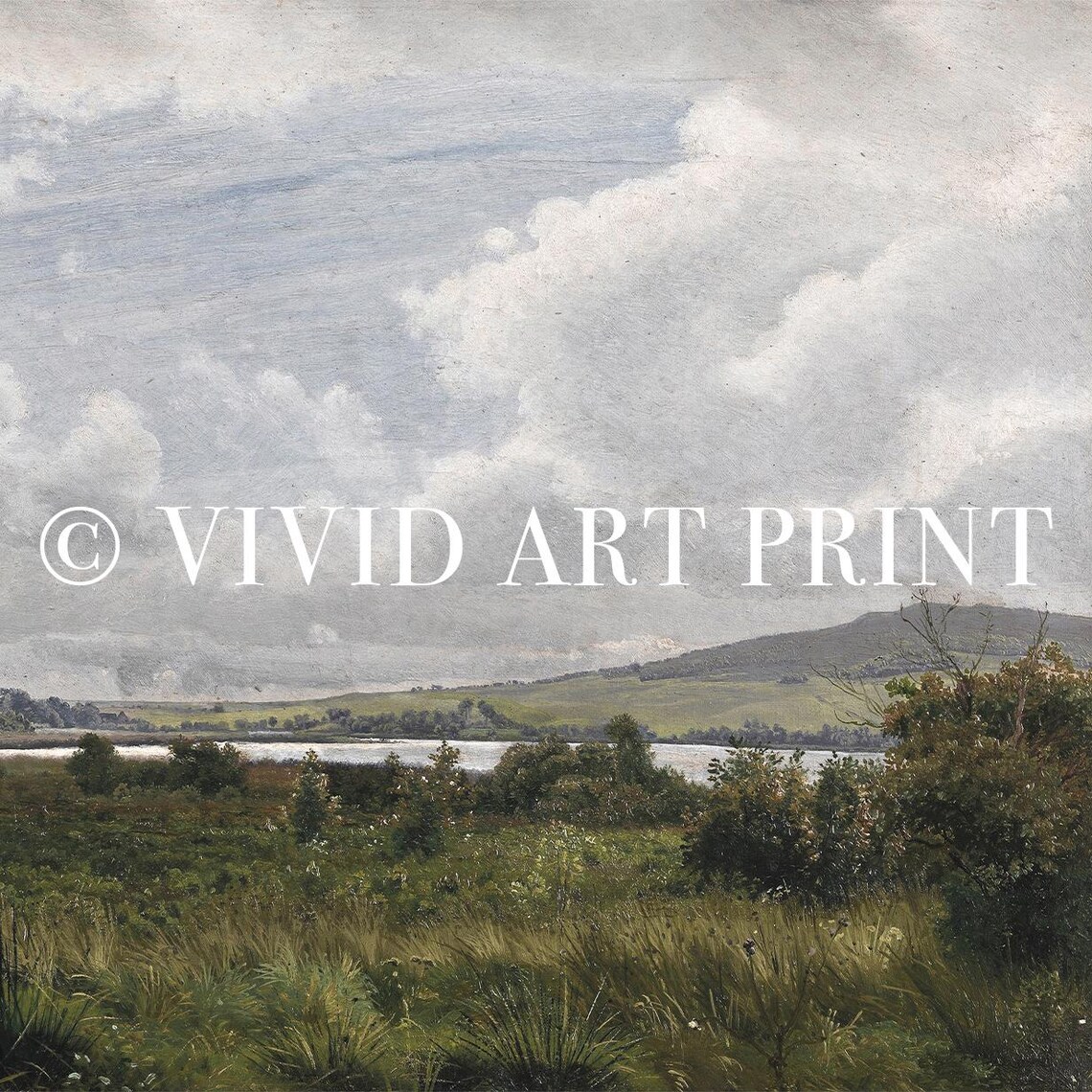 Rustic Countryside Landscape, Vintage Nature Realism - Image 4