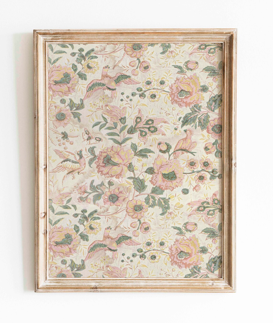 Botanical Vintage Pattern, Roses And Birds - Image 2