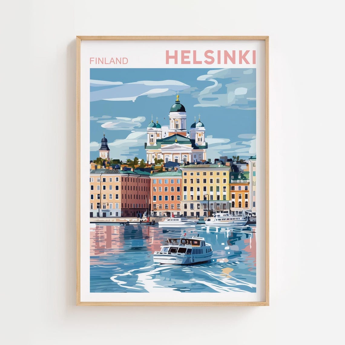 Helsinki Home Decor Travel Poster