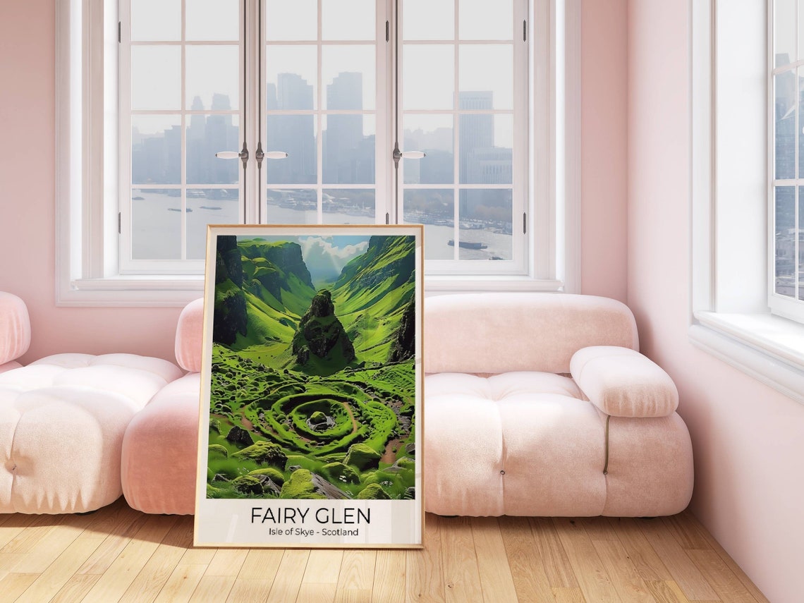 The Fairy Glen Isle Of Skye Scotland Travel Poster Travel Print Scotland Scotland Gift Scotland Travel Print - Image 4