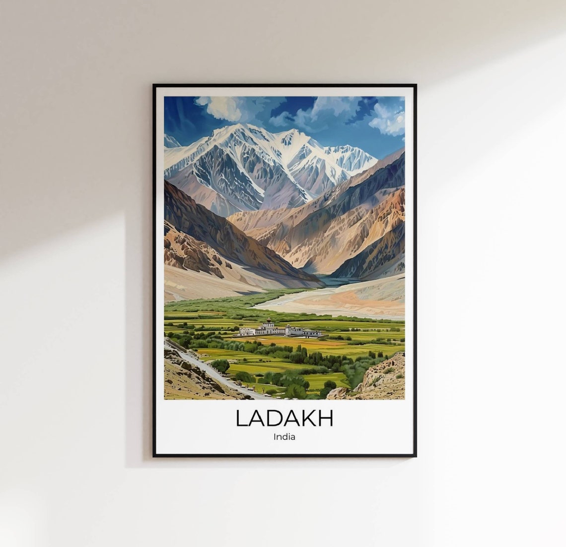 Ladakh Travel Poster Ladakh Travel Print Ladakh In Summer Poster Wall Art Ladakh Ladakh Print - Image 4