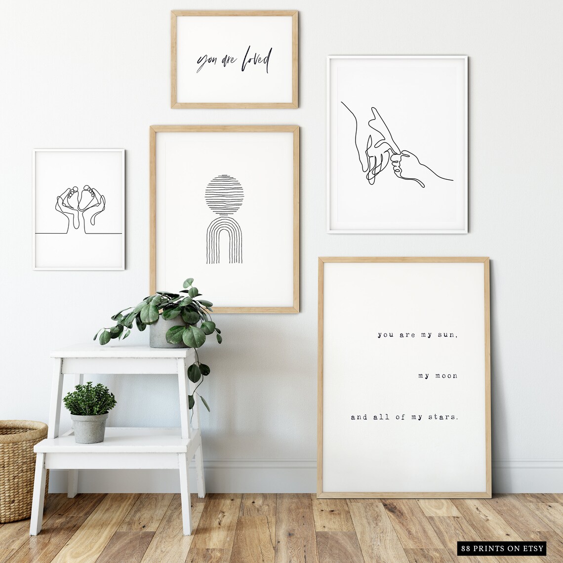 You Are My Sun My Moon and All My Stars Romantic Quote Print - Image 3