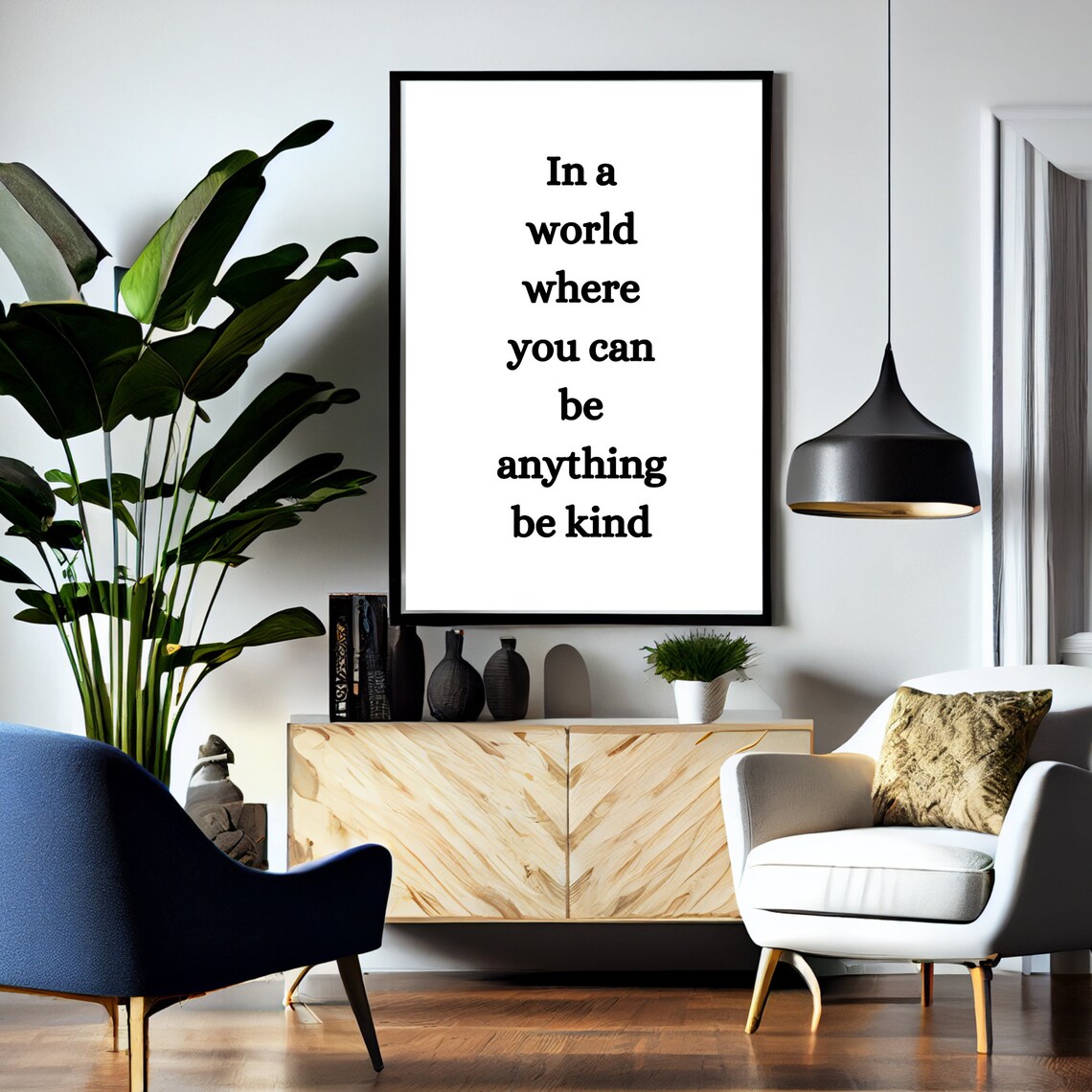 In A World Where You Can Be Anything Be Kind Inspirational Poster - Image 3