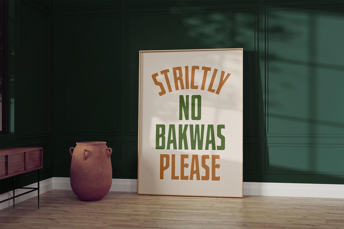 Funny No Bakwas Desi Humor Art Print