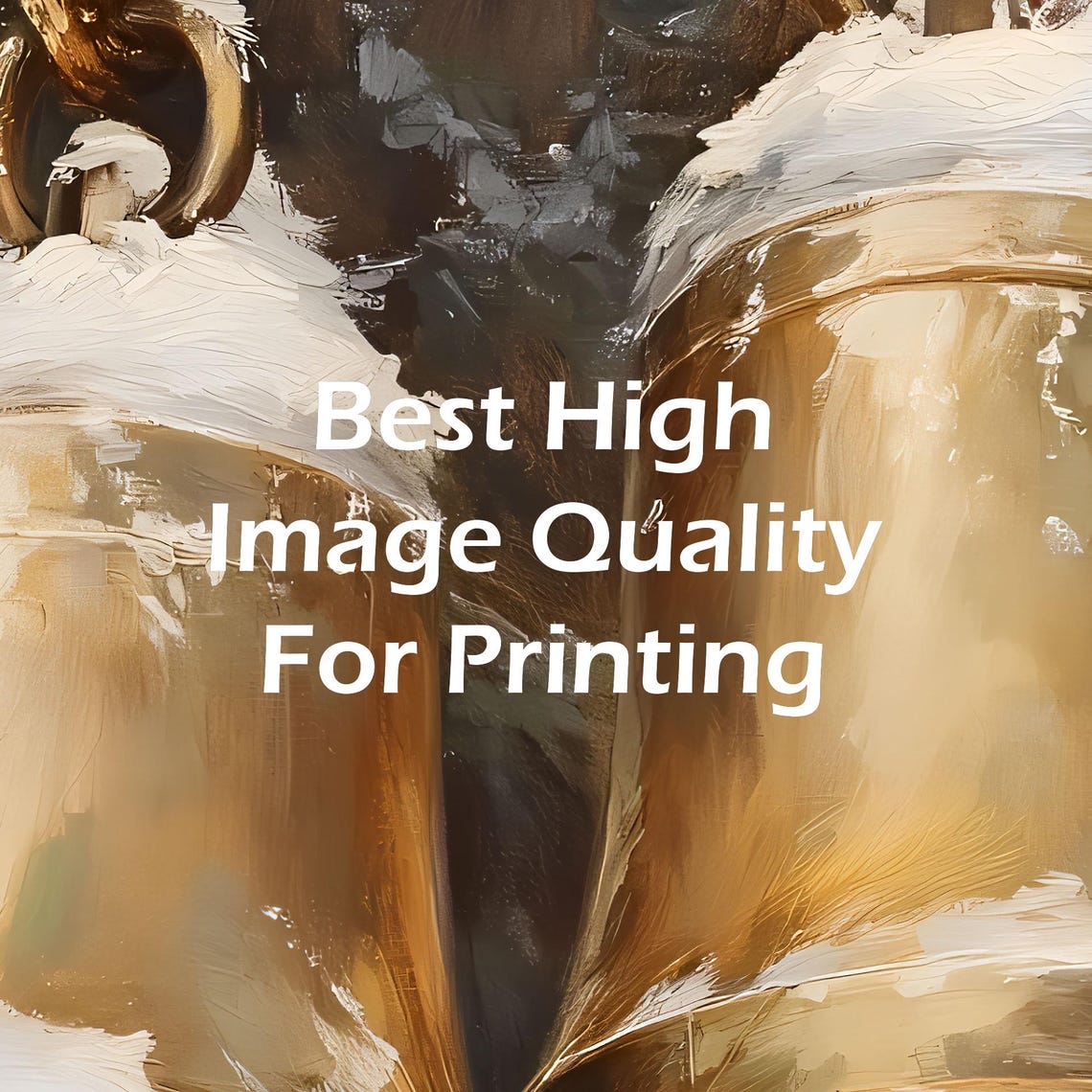 Two Snow Dusted Brass Bells Hanging on Pine Branch Christmas Poster - Image 2