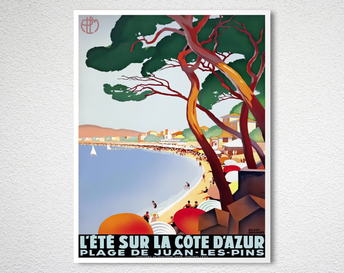 Lete Sur La Cote Dazur France Travel Poster - Image 2