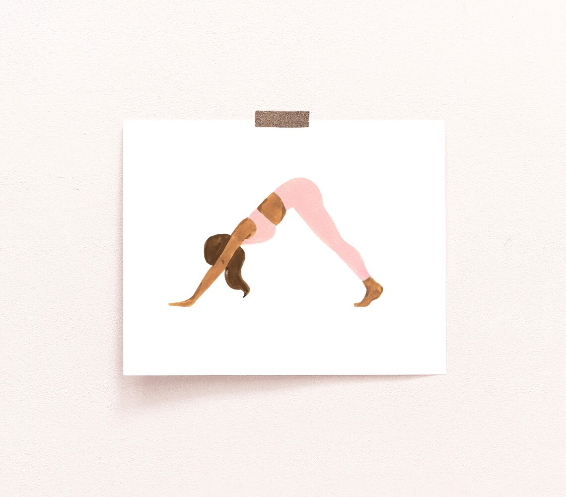 Yoga Art Print, Boho Minimalist Yogi Girl - Image 4