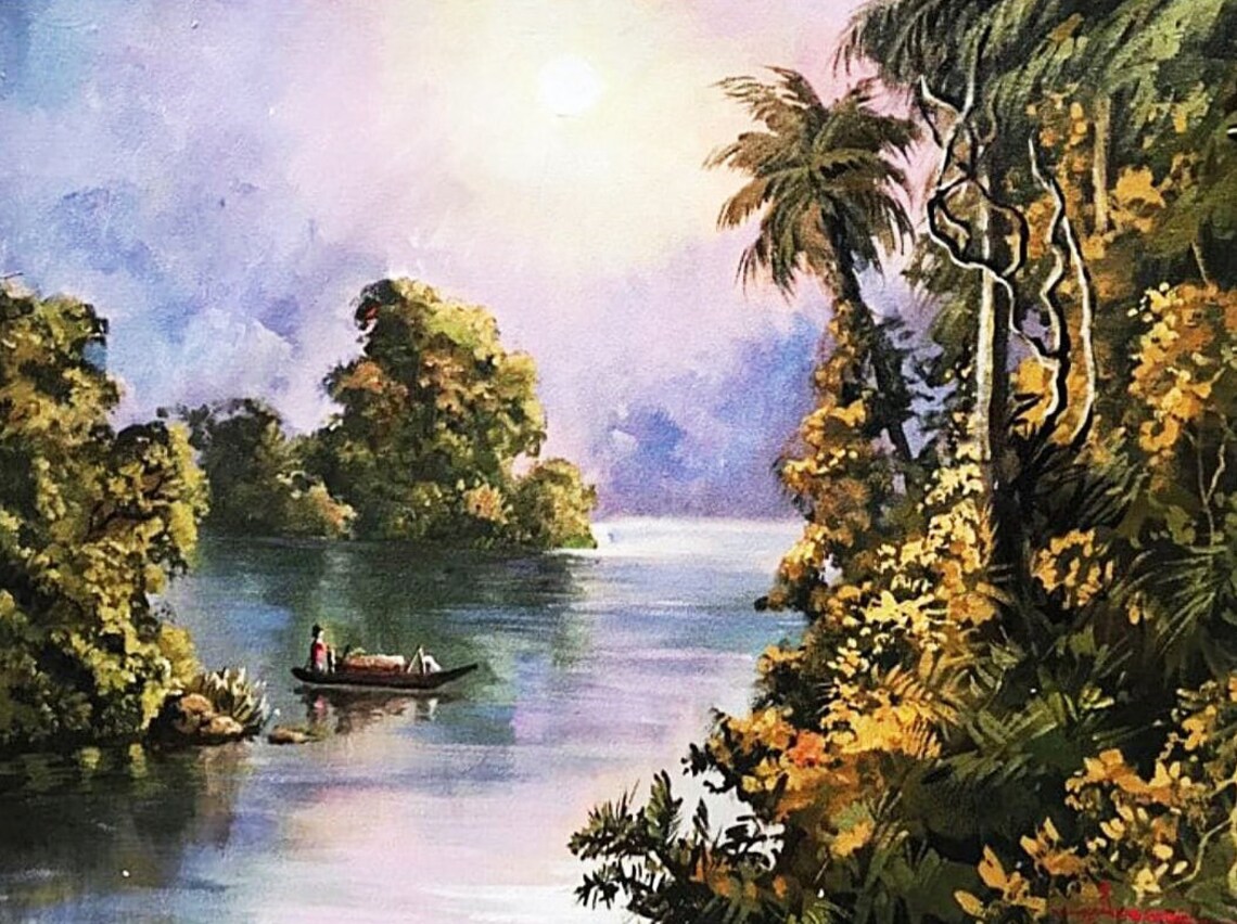 River in Europe, Unique Landscape Art Print - Image 4
