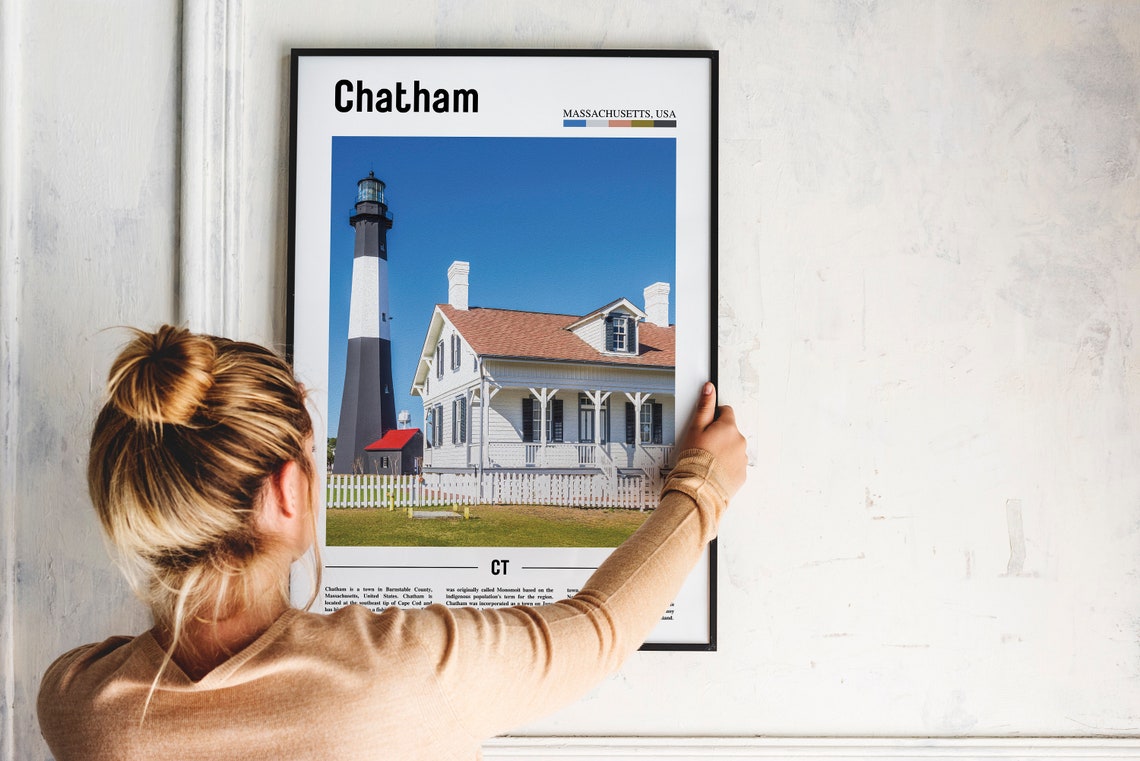 Chatham Print Chatham Poster Chatham Wall Art United States Photo United States Poster United States Print Travel Poster - Image 2