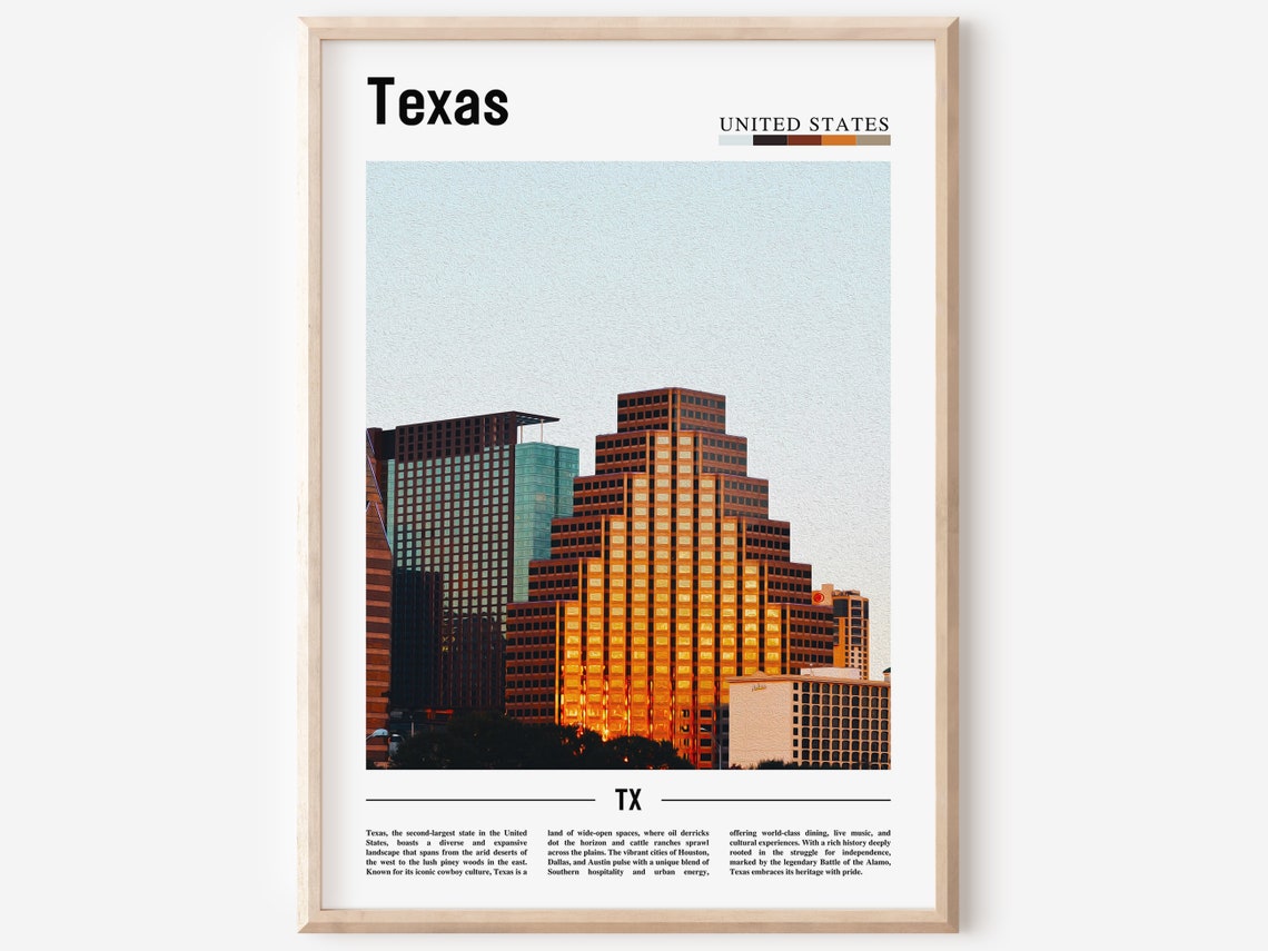 Texas Poster Texas Print Texas Wall Art Texas Photo United States Photo United States Poster United States Print