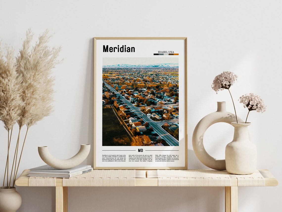 Meridian Poster Meridian Print Meridian Wall Art United States Photo United States Poster United States Print Travel Poster - Image 3