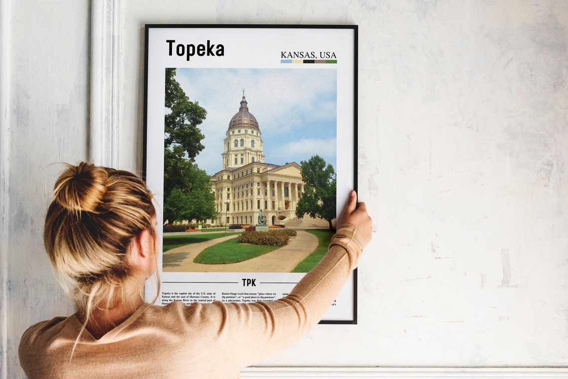 Topeka Kansas State Capitol Historic Landmark Building Photo Poster - Image 2