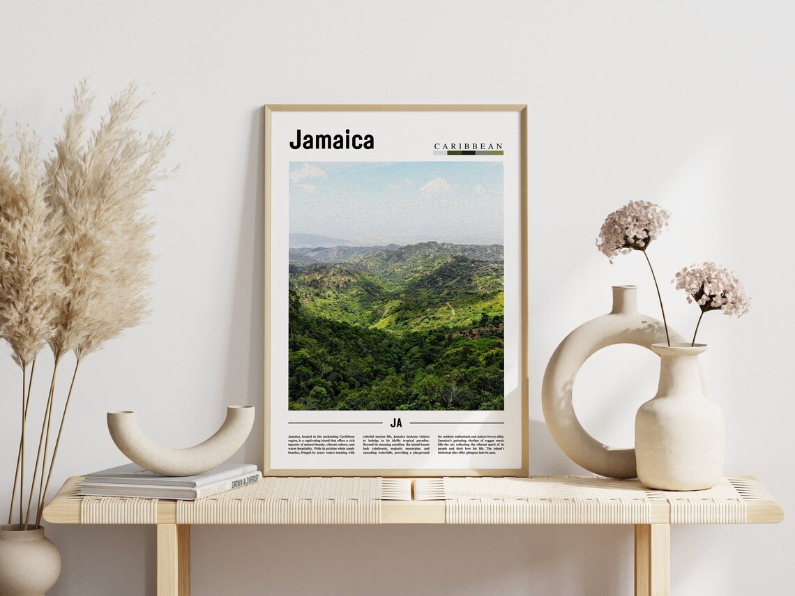 Jamaica Poster Jamaica Print Jamaica Wall Art Caribbean Photo Caribbean Poster Caribbean Print Travel Poster - Image 3