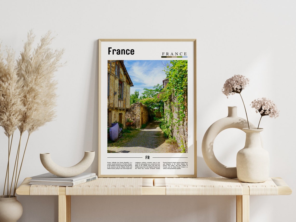 France Poster France Print France Wall Art France Photo France Poster France Print France Wall Art Minimal Travel Poster - Image 3