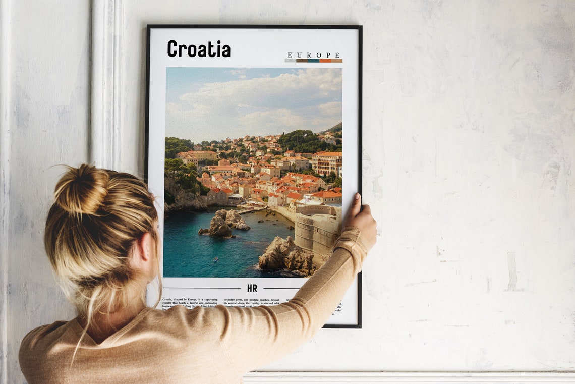 Croatia Poster Croatia Print Croatia Wall Art Europe Photo Europe Poster Europe Print Travel Poster - Image 2