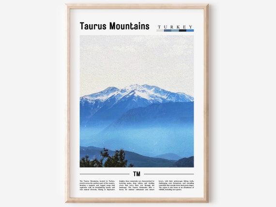 Taurus Mountains Poster Taurus Mountains Print Taurus Mountains Wall Art Europe Photo Europe Poster Europe Print Travel Poster