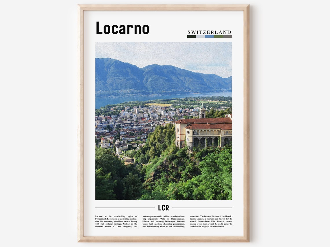 Locarno Poster Locarno Print Locarno Wall Art Europe Photo Europe Poster Europe Print Travel Poster