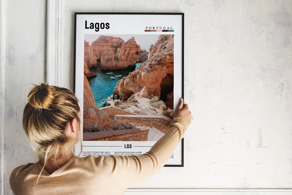 Lagos Poster Lagos Print Lagos Wall Art Europe Photo Europe Poster Europe Print Travel Poster - Image 2
