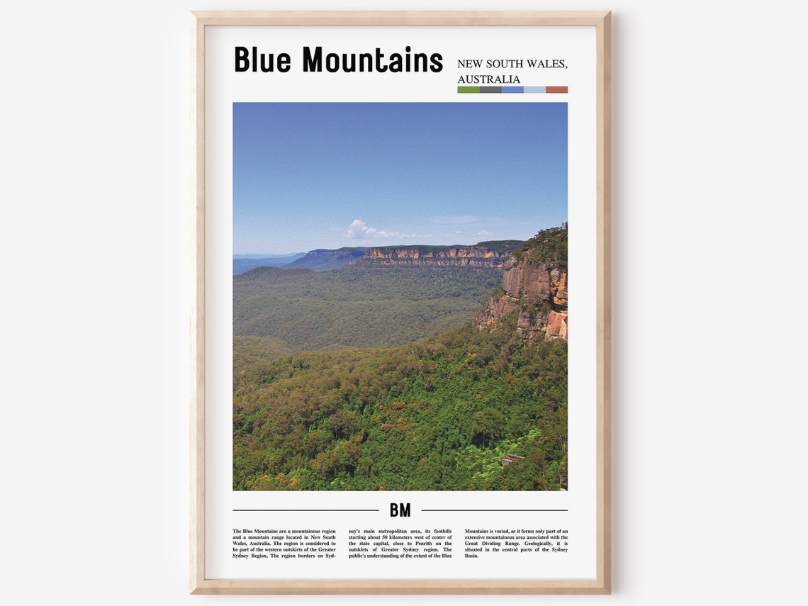 Blue Mountains New South Wales Australia Forest Valley Photo Poster