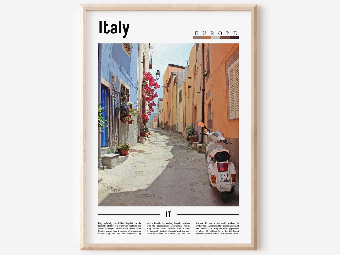 Italy Poster Italy Print Italy Wall Art Italy Photo Italy Poster Italy Print Italy Wall Art Minimal Travel Poster