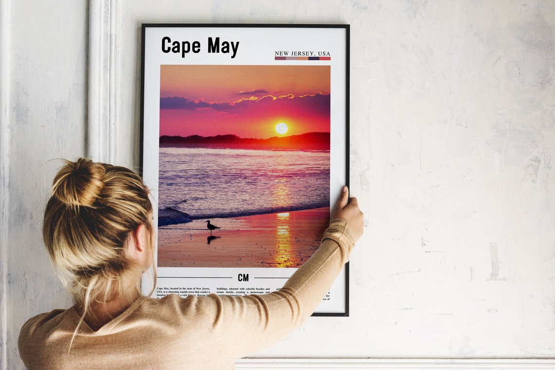 Cape May Poster Cape May Print Cape May Wall Art United States Photo United States Poster United States Print Travel Poster - Image 2
