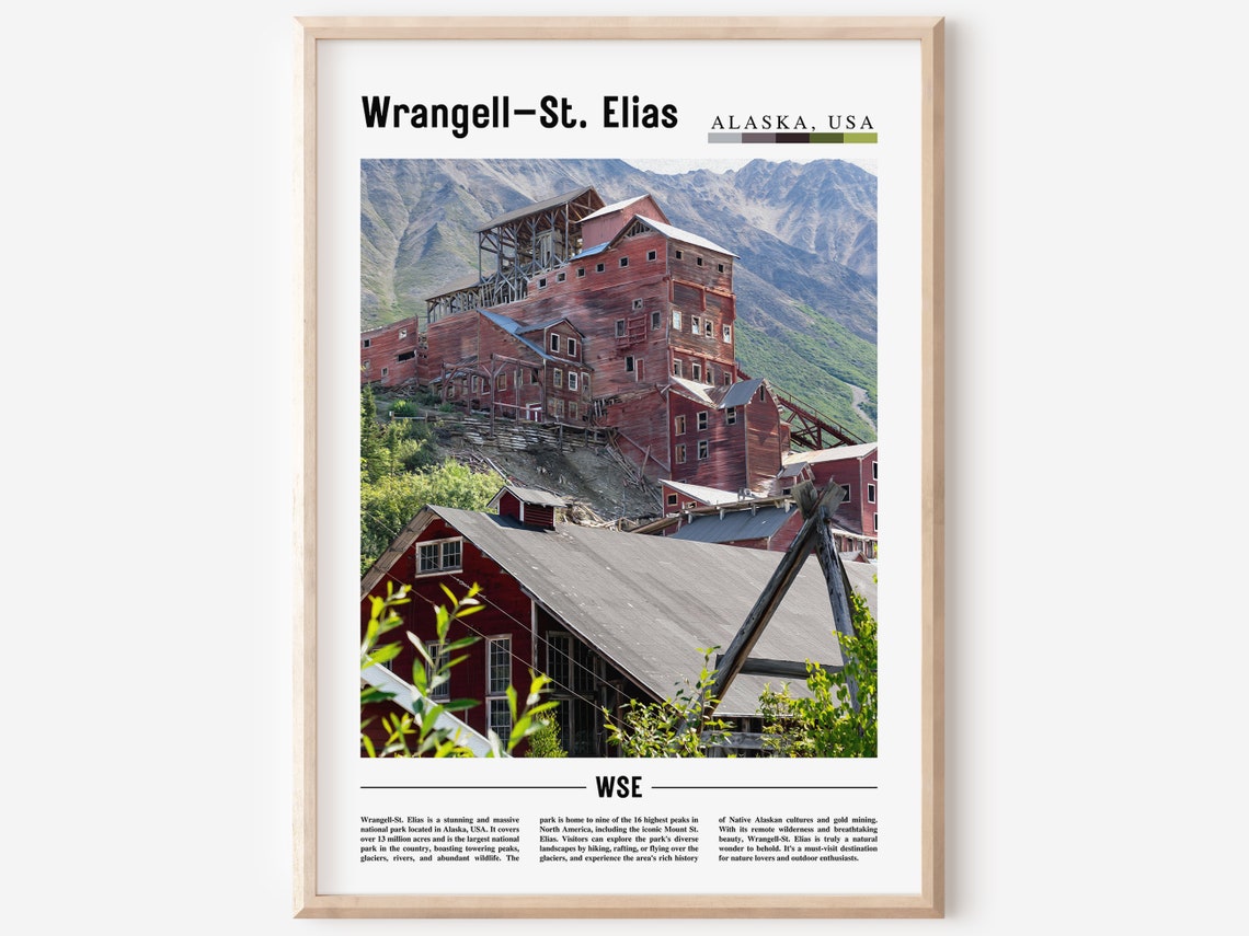 Wrangell St Elias Alaska Kennecott Mine Mill Photo Art Poster