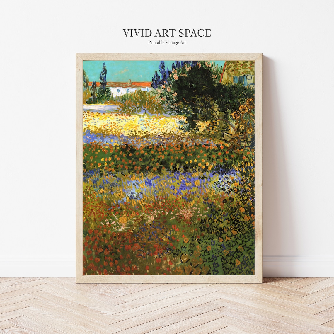Van Gogh Flowering Garden In Arles Art Print - Image 2