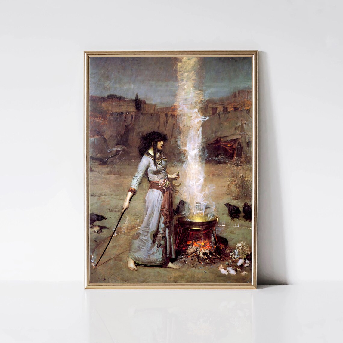 The Magic Circle by John William Waterhouse Art Print