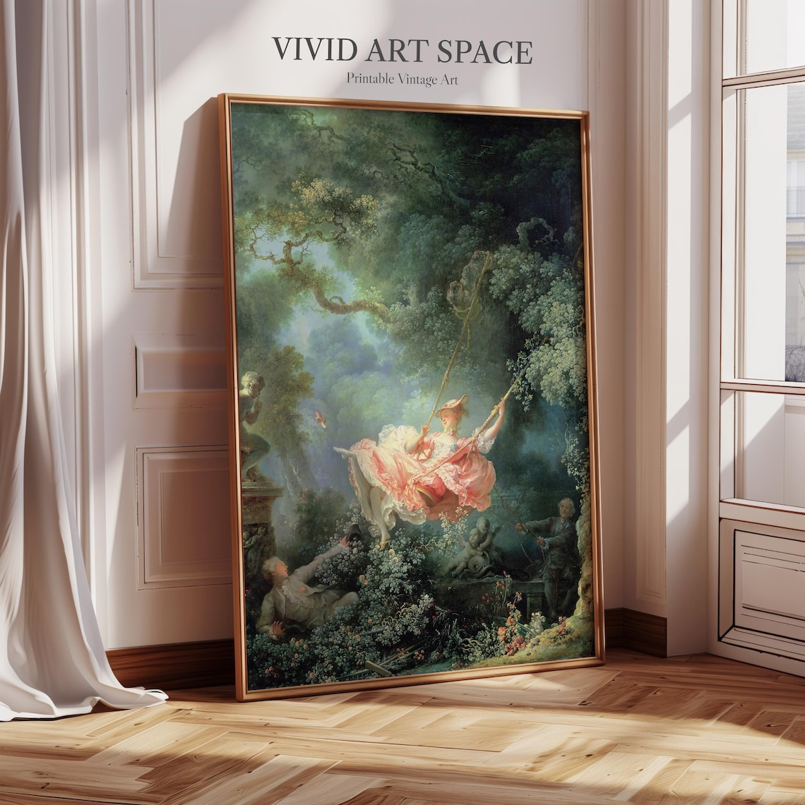 The Swing Rococo Art Print, Vintage Classic
