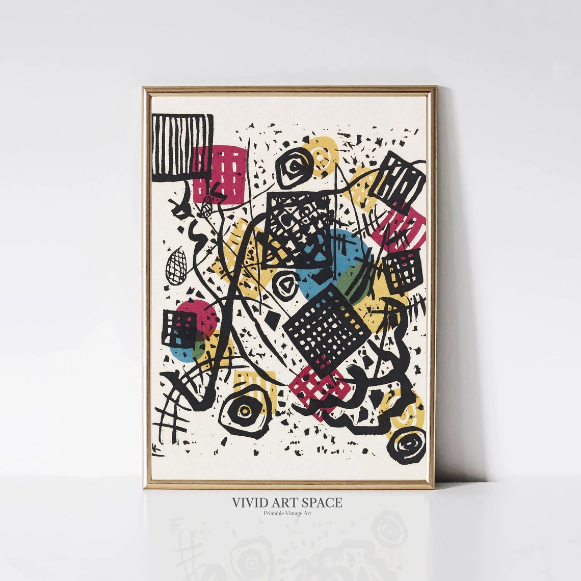Kandinsky Small Worlds V Colorful Geometric Abstract Modern Art Print