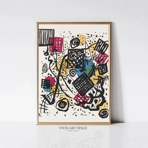 Kandinsky Small Worlds V Colorful Geometric Abstract Modern Art Print