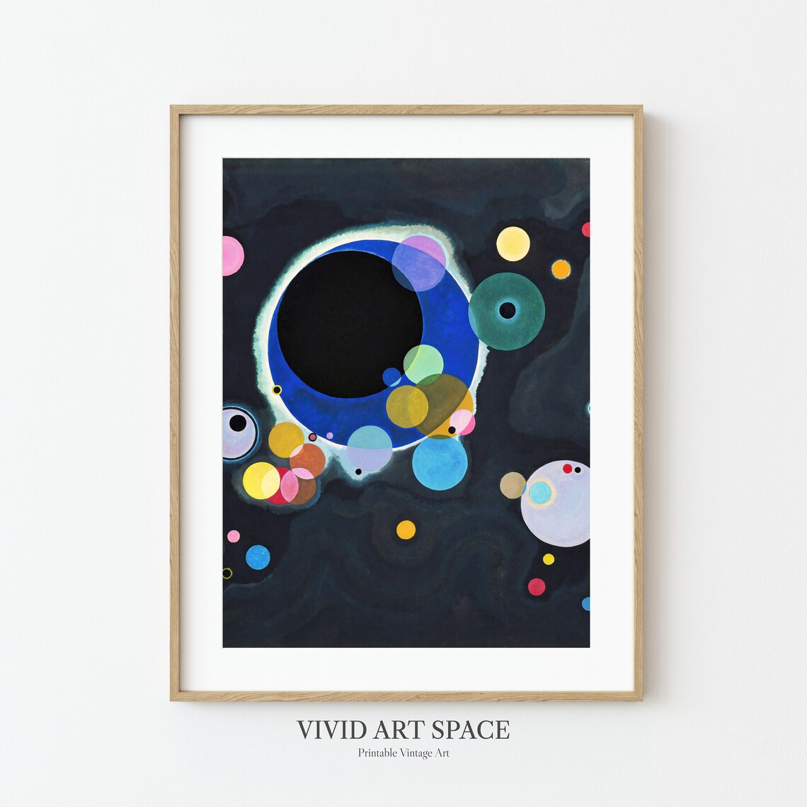 Kandinsky Several Circles Modern Abstract Art Print - Image 3