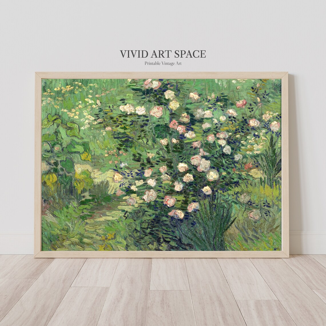 Van Gogh Roses French Impressionist Art Print - Image 2