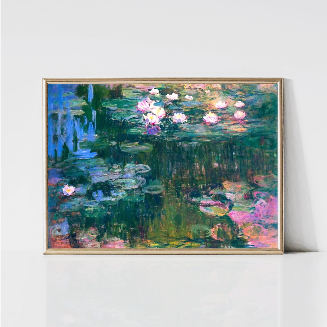 Monet Water Lilies Impressionist Garden Art Print