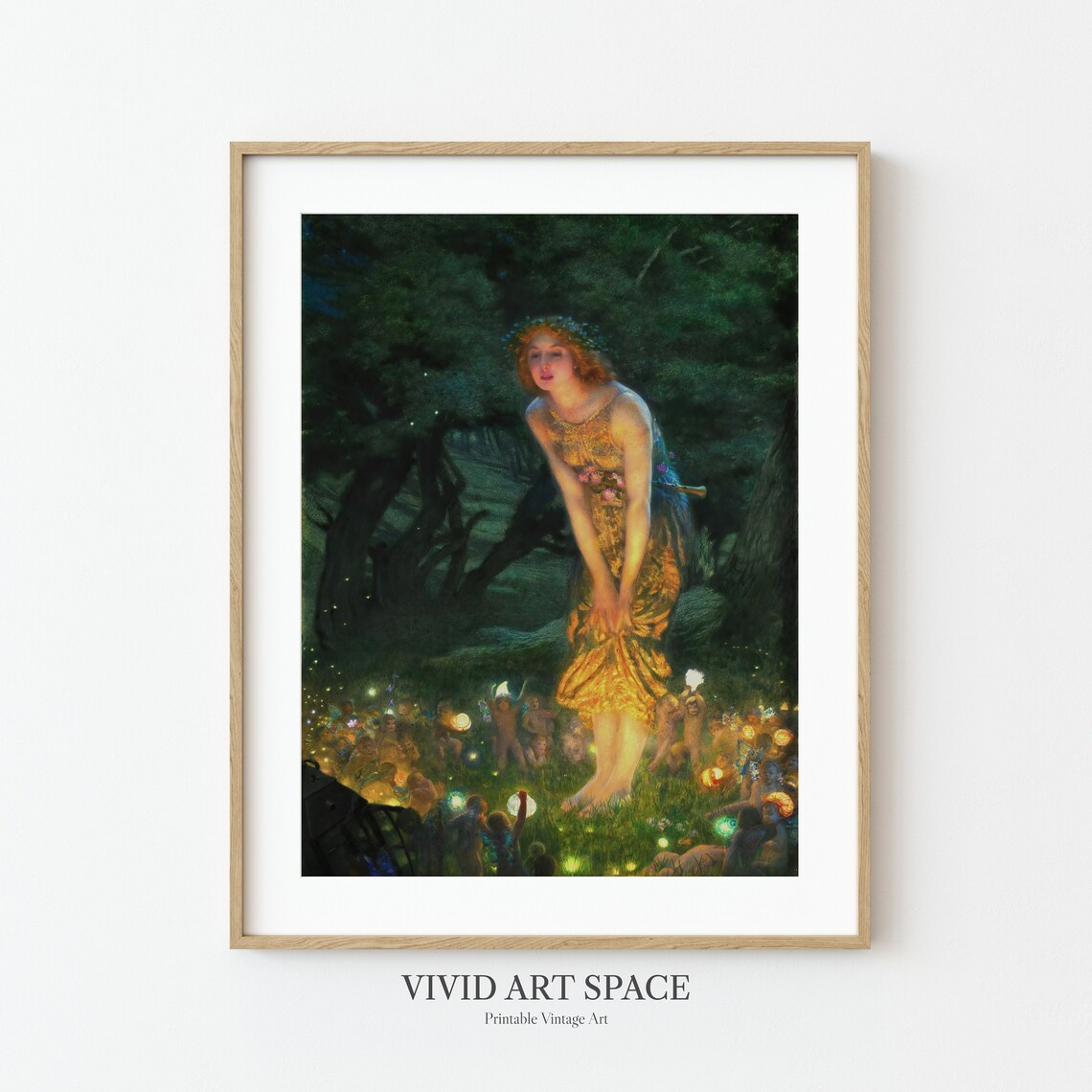 Midsummer Eve by Edward Robert Hughes Art Print - Image 3