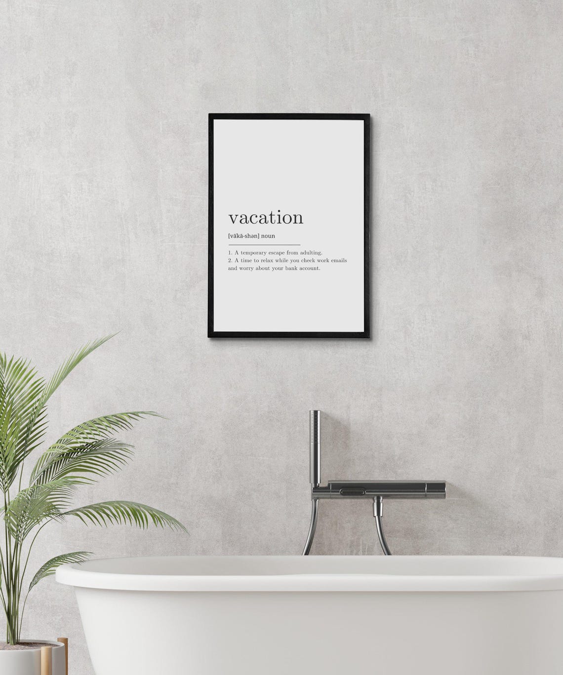 Vacation Funny Definition Office Decor Humor Dictionary Style Poster - Image 2