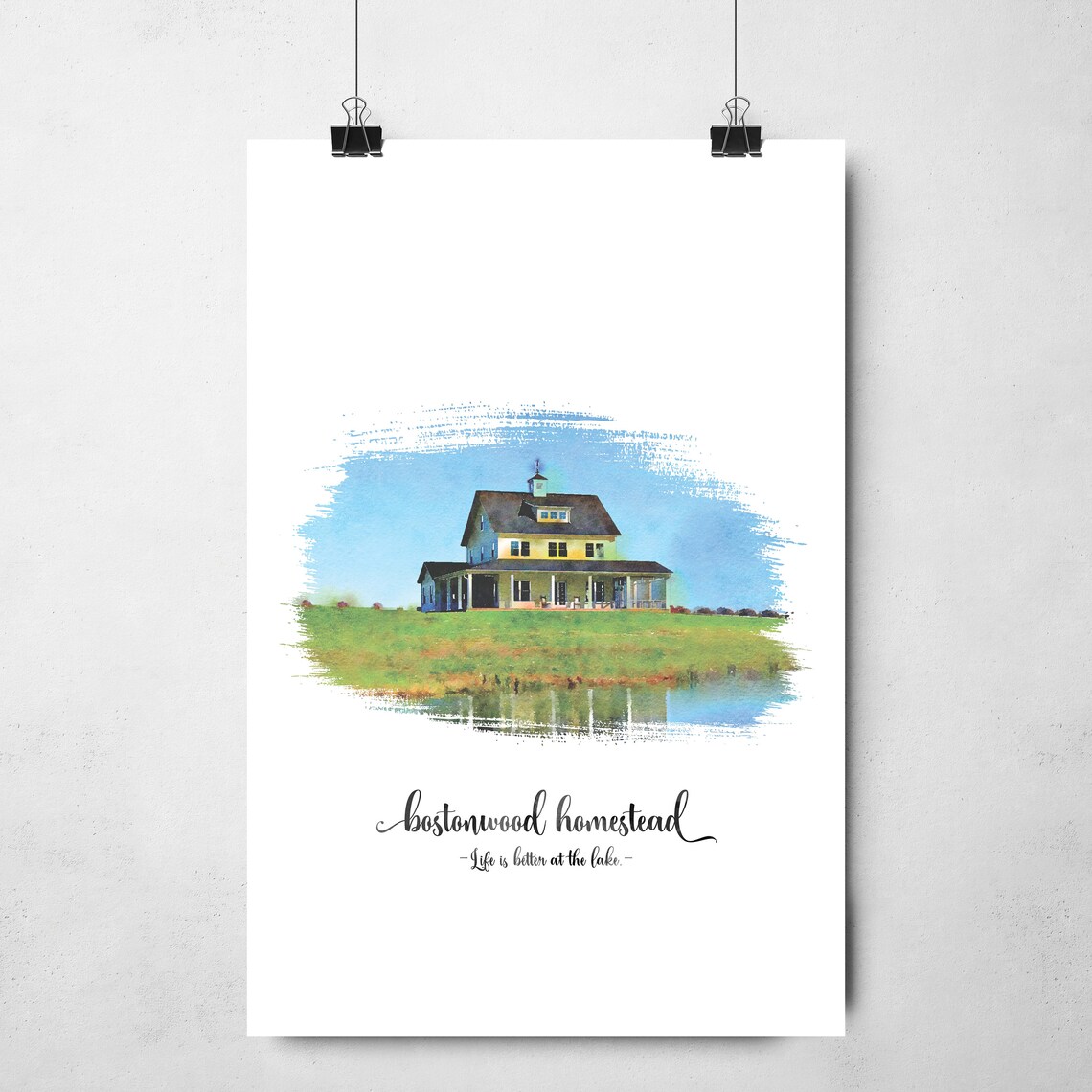Custom House Portrait - Watercolor - Image 2