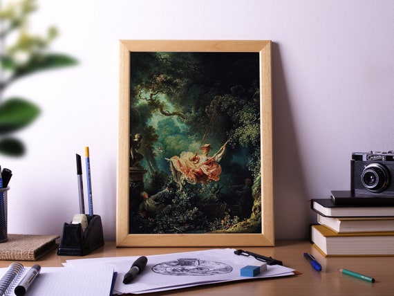 The Swing Painting Art Print, Happy Accidents Decor